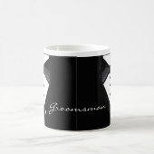 Tuxedo ontwerp voor bruidsjonker koffiemok (Center)