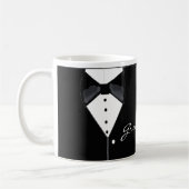 Tuxedo ontwerp voor bruidsjonker koffiemok (Links)