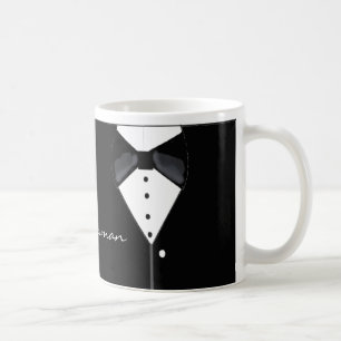 Tuxedo ontwerp voor bruidsjonker koffiemok