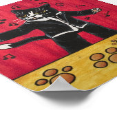 Tuxedo Opera Song Cat Poster (Hoek)
