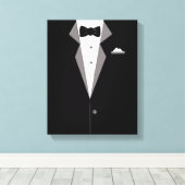 Tuxedo pak Art Canvas Print (Insitu (Houten vloer))
