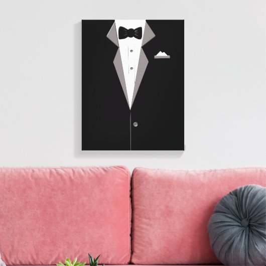 Tuxedo pak Art Canvas Print (Insitu (Woonkamer))