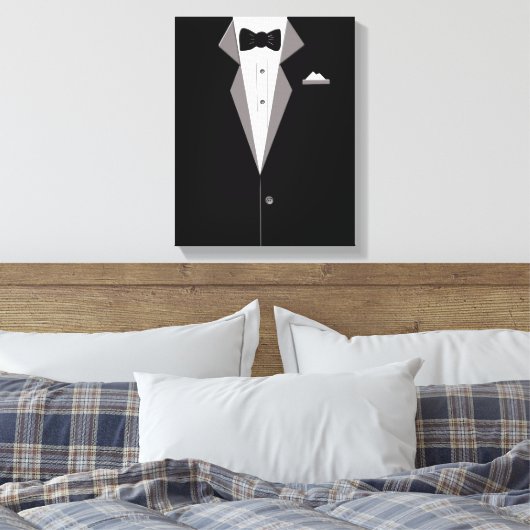 Tuxedo pak Art Canvas Print (Insitu (Slaapkamer))