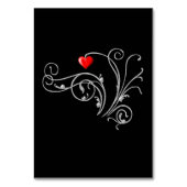 Tuxedo Pak & Bruid Silhouet Trouwen Kaart (Achterkant)