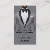 Tuxedo pak Mannen kleding Modern Clean Visitekaartje (Voorkant)