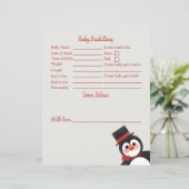 Tuxedo Penguin Baby shower RAADPLEGINGEN EN ADVIES (Staand voorkant)