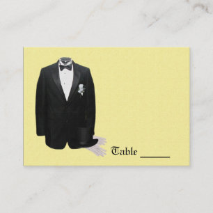 Tuxedo Place Card Plaatskaartje