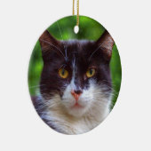 Tuxedo Portrait Keramisch Ornament (Rechts)