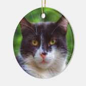 Tuxedo Portrait Keramisch Ornament (Links)