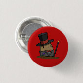 Tuxedo Potato Ronde Button 3,2 Cm (Voorkant /achterkant)