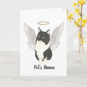 Tuxedo Ragamuffin Binnenlands Middelgrote Kat Symp Kaart (Gele Bloem)