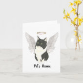 Tuxedo Ragamuffin Binnenlands Middelgrote Kat Symp Kaart (Gele Bloem)