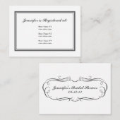 Tuxedo register Kaart in grijs (Voorkant / Achterkant)