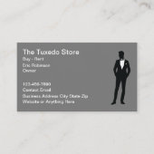 Tuxedo Rental Professionele dienstverlening Visitekaartje (Voorkant)