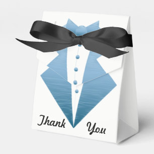 "Tuxedo Revenge" Blue Tux Bedankdoosjes