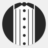 Tuxedo Ronde Sticker (Voorkant)