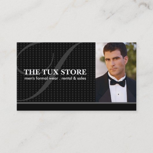 Tuxedo Shop - Visitekaartje (Voorkant)