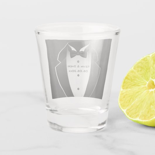 Tuxedo Shot Glas (Achterkant)