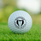 Tuxedo Sjabloon Groomsman Beste Man Golfballen