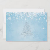 Tuxedo-sneeuwvlokken Kaart (Achterkant)