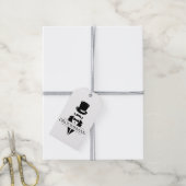 Tuxedo Snorhaar Bruidsjonkers Cadeaulabel (Met Touw)