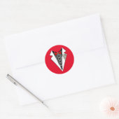 Tuxedo- Steampunk Wedding Ronde Sticker (Envelop)