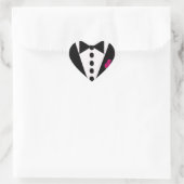 Tuxedo Sticker U kiest Roos kleur (Tas)