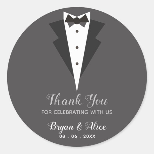 Tuxedo Stickers (Wedding Groom Groomsmen) (Voorkant)