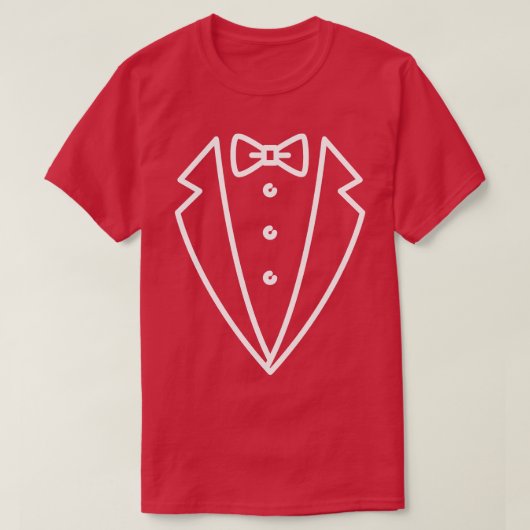 Tuxedo-stijl T-shirt (Design voorkant)