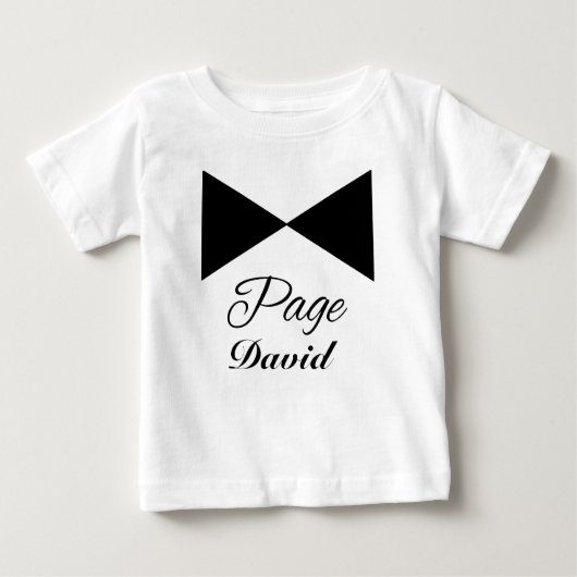 Tuxedo Stropdas Page Boy Tshirt (Voorkant)