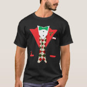 Tuxedo Suit Kerstmis T-shirt (Voorkant)