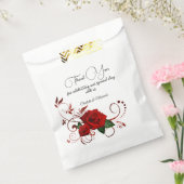 Tuxedo Suite & Bruid Silhouette Wedding Bedankzakje (Gezegeld)