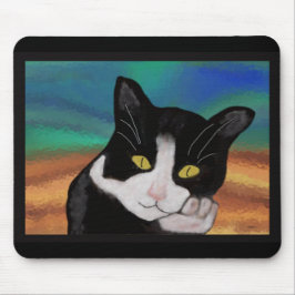 Tuxedo the Cat Mousepad Muismat