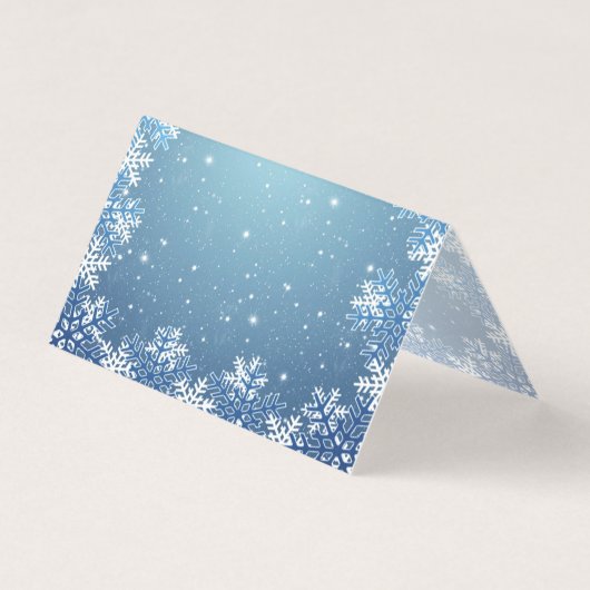 Tuxedo, toga, sneeuwvlokken op blauw Bedankt Kaart (Achterkant)