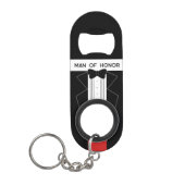 Tuxedo Trouw Sleutelhanger Flesopener voor Man van Mini Flessenopener (Voorkant)