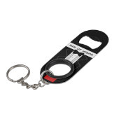 Tuxedo Trouw Sleutelhanger Flesopener voor Man van Mini Flessenopener (Voorkant Gekanteld)