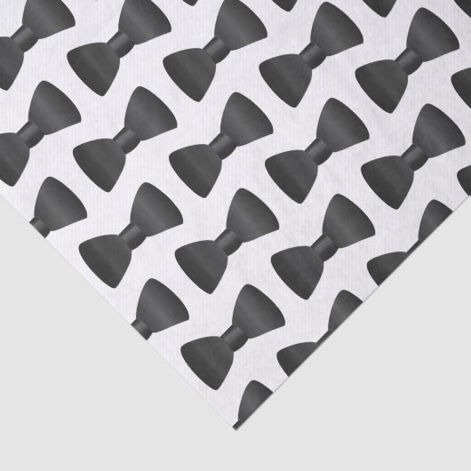 Tuxedo Trouwdas Patroon Tissue Papier (Detail)
