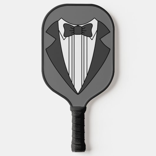 Tuxedo Trouwman Picklebalpaddle Pickleball Paddle (Voorkant)