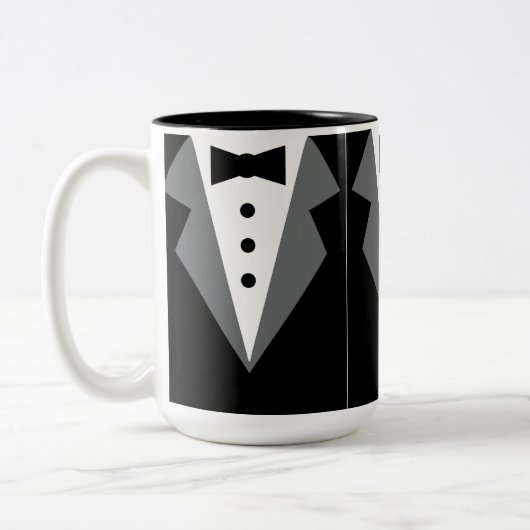 Tuxedo Tweekleurige Koffiemok (Links)