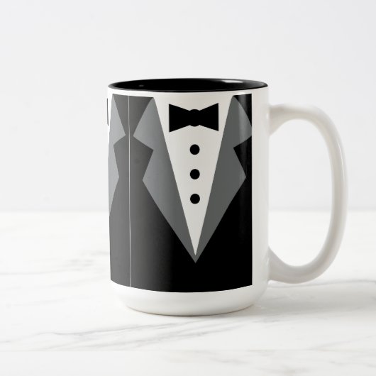 Tuxedo Tweekleurige Koffiemok (Rechts)