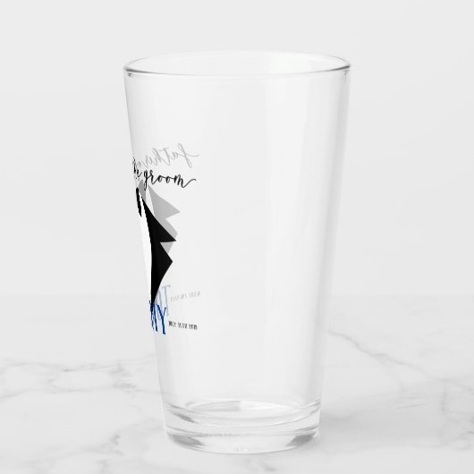 Tuxedo Vader van de Groom Dank u geschenk Glas (Links)