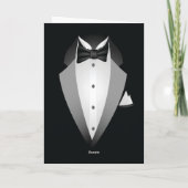 tuxedo-verjaardagswenskaart kaart (Achterkant)
