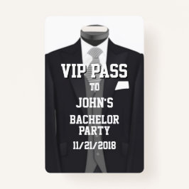Tuxedo vrijgezellenfeest VIP-badge Badge