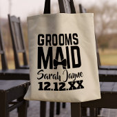 Tuxedo Wedding Bow Stropdas Groomsmaid Canvas tas