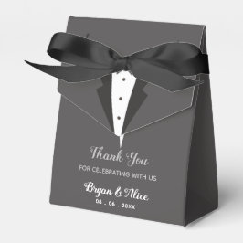 Tuxedo Wedding Favor Boxes (Bride Groom) Bedankdoosjes