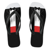 Tuxedo Wedding Flip Flops (Voetbed)