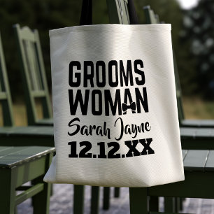 Tuxedo Wedding Groomsoman Canvas tas