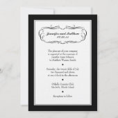 Tuxedo Wedding Invitation on Linen Paper Kaart (Voorkant)