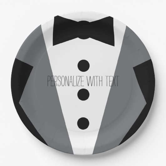 Tuxedo Wedding Papieren Bordje (Voorkant)