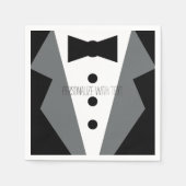 Tuxedo Wedding Servet (Voorkant)